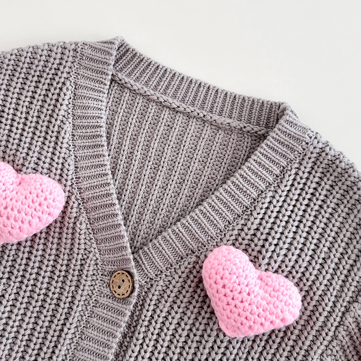 Heart Knitted Cardigan