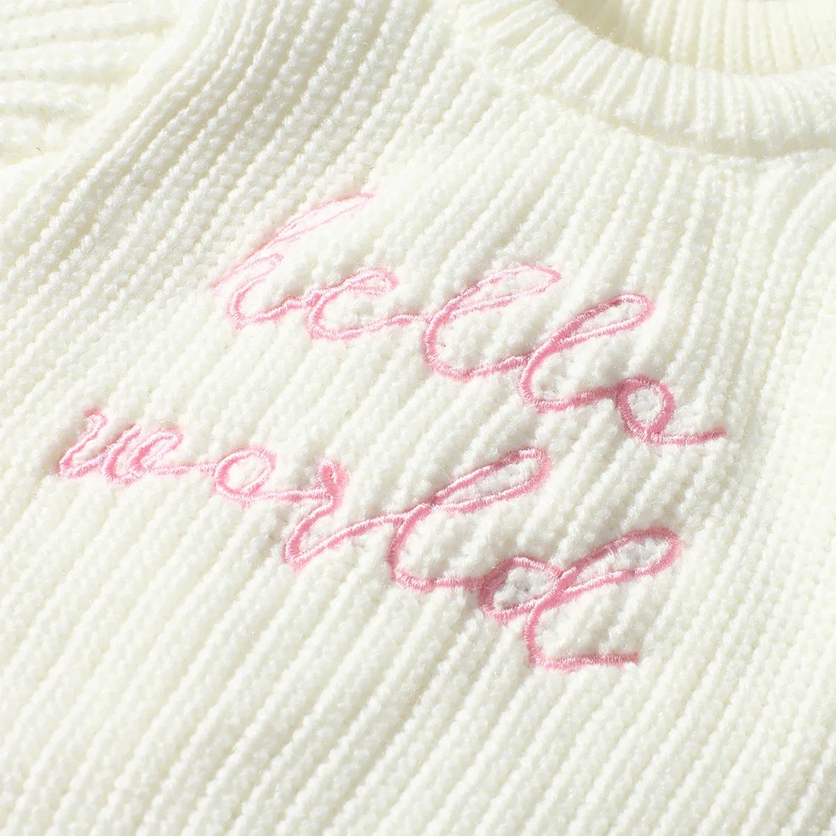 Hello World Knit Romper & Hat Set