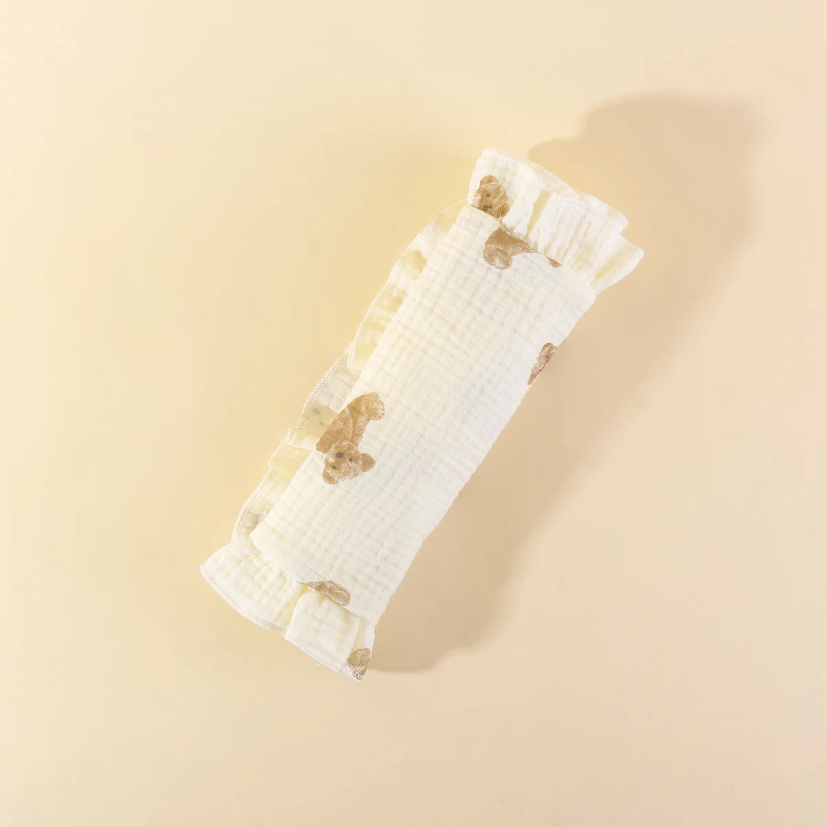 Ruffle Muslin Burp Cloth