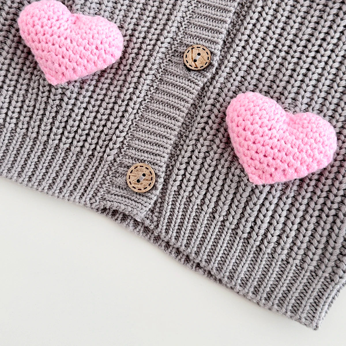 Heart Knitted Cardigan