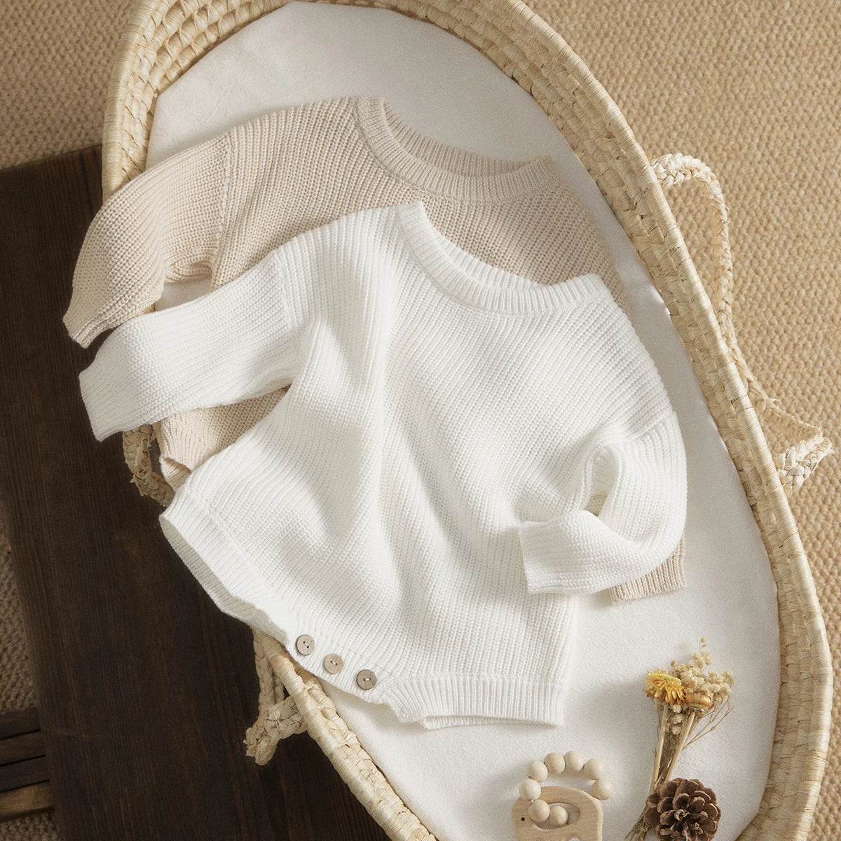 Long-Sleeve Knitted Romper