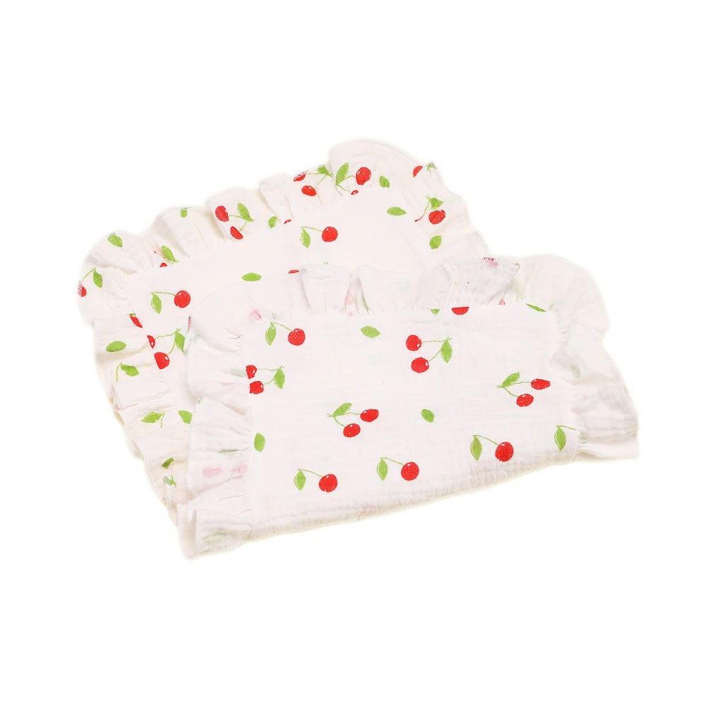 Ruffle Muslin Burp Cloth