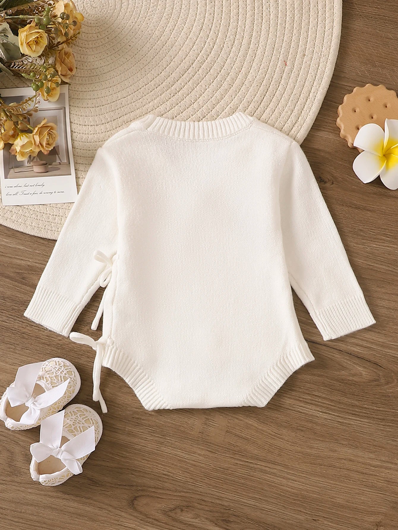 Hello World Romper with Tie