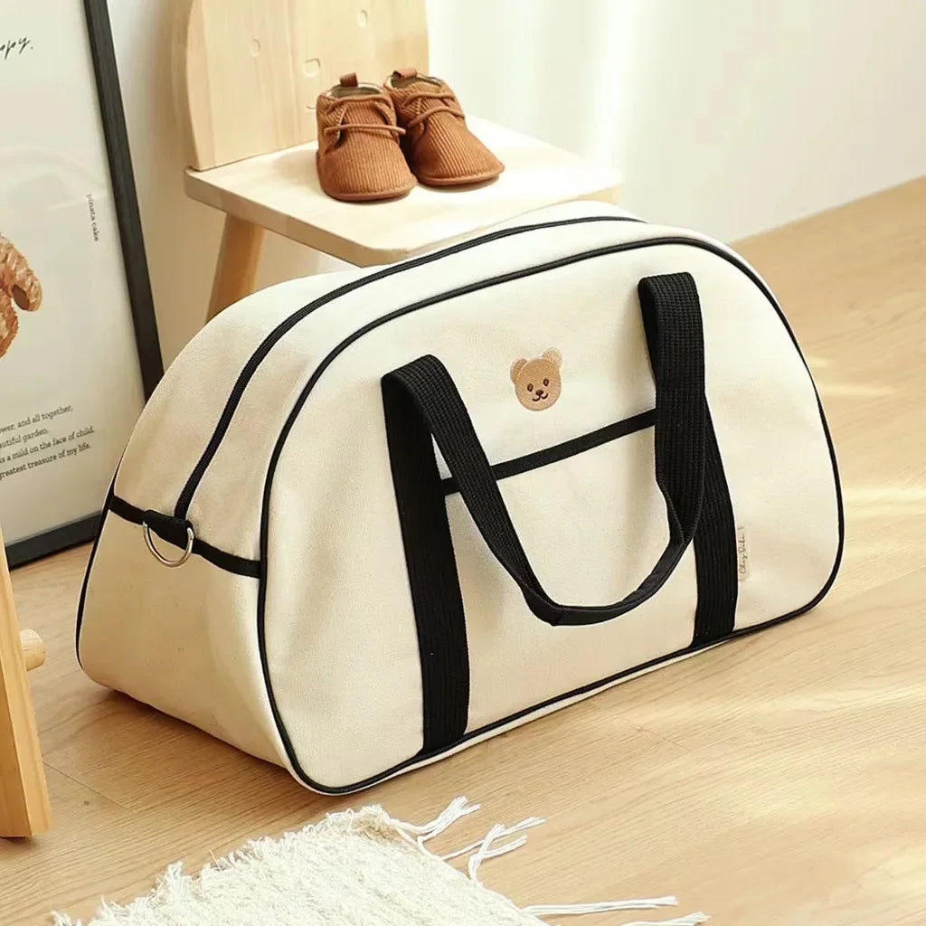 Bear Print Changing Diaper Bag