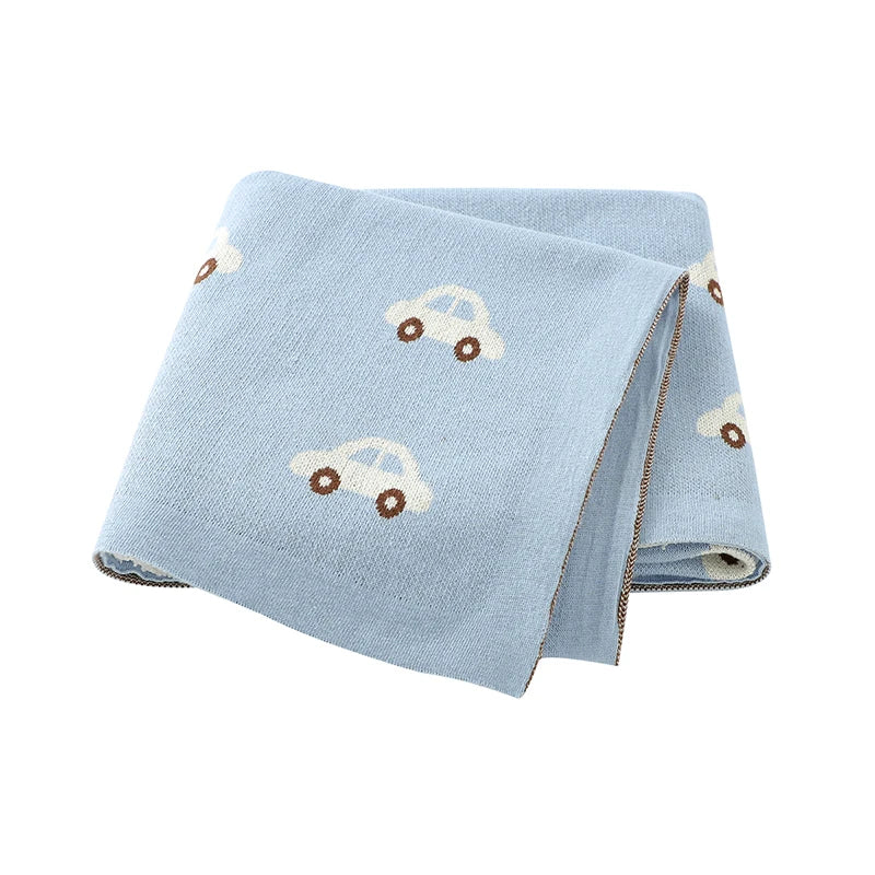 Car Cotton Knitted Blanket