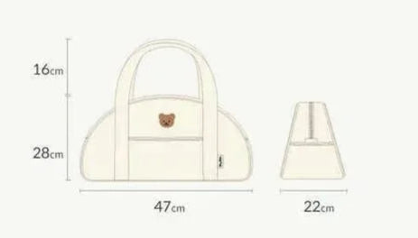 Bear Print Changing Diaper Bag